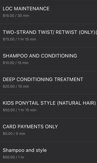 Contact Teshia to book 843-607-1974