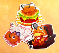 Pochita's Adventures anime stickers set