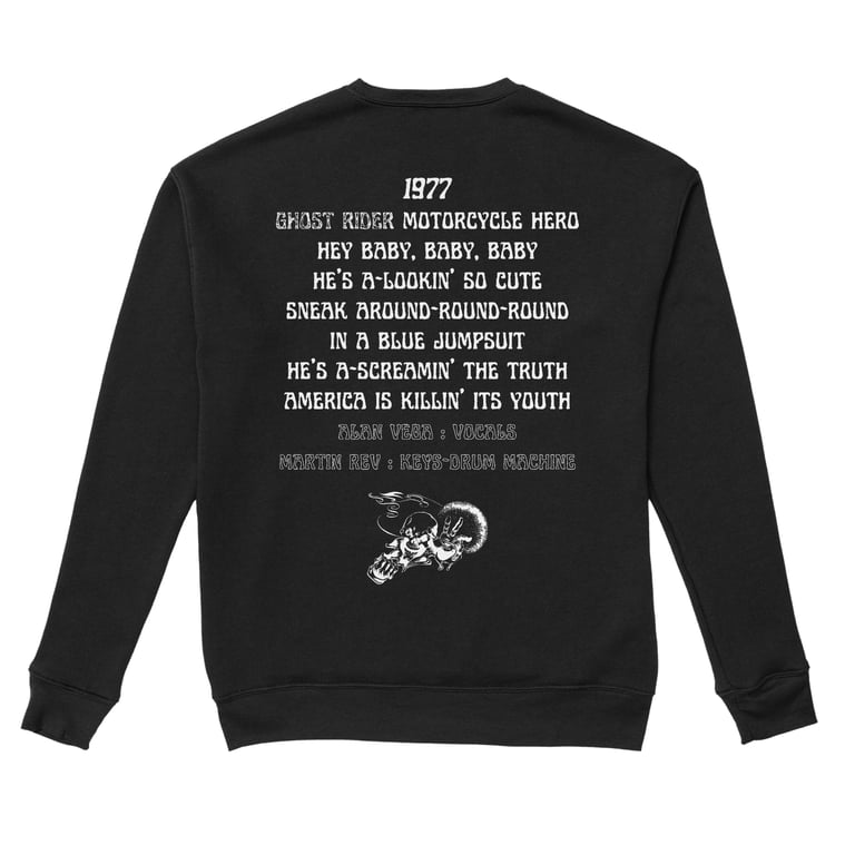 Ghost Rider Embroidered/Printed Organic French Terry Sweatshirt Image 3