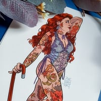 Image 2 of Traditional Tattoo Pin-Up - A5 Print