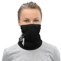 Image 3 of Just Ice Calligraphy Neck Gaiter (Black)