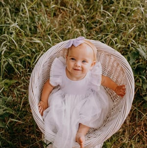 Image of Special occasion dress in lavender 