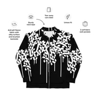 Image 5 of Unisex Bomber Jacket - Allover "Overgrowth" Radial Drips