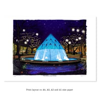 Image 4 of The Canberra Times Fountain Digital Print