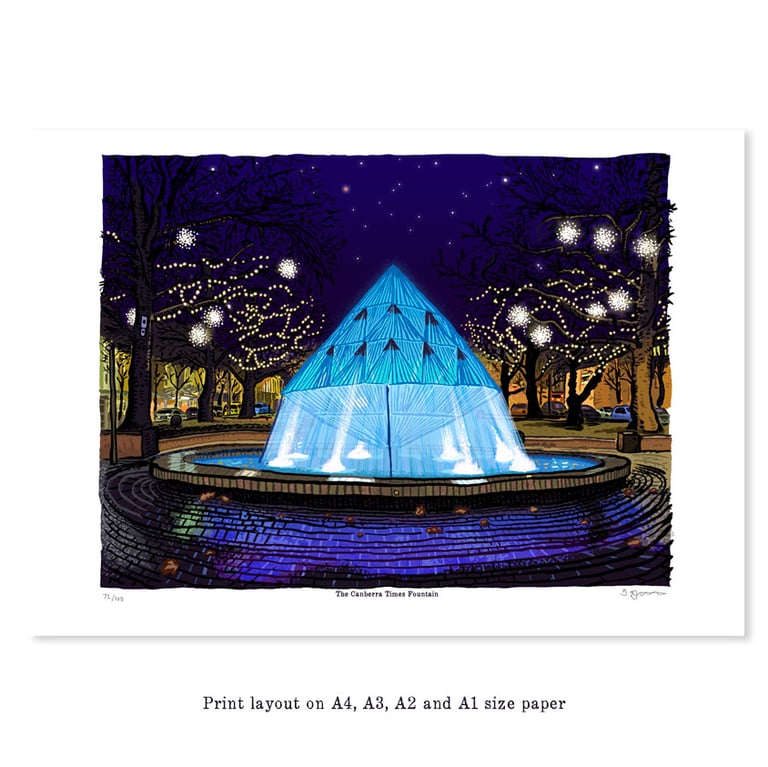 The Canberra Times Fountain Digital Print Image 4