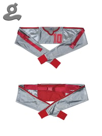 Image 1 of Grey-Red Sporty Waist Bag