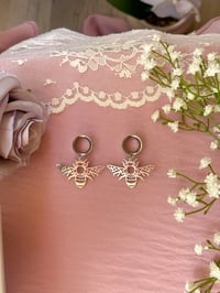 Image 2 of Bee Dangles (Silver)