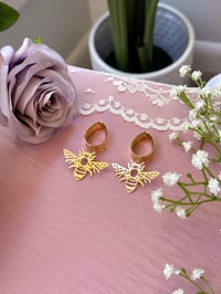 Image 2 of Bee Dangles (Gold)