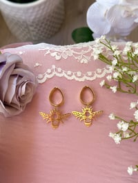 Image 4 of Bee Dangles (Gold)