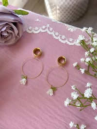 Image 3 of Lily Hoops (Gold)