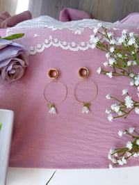 Image 2 of Lily Hoops (Gold)