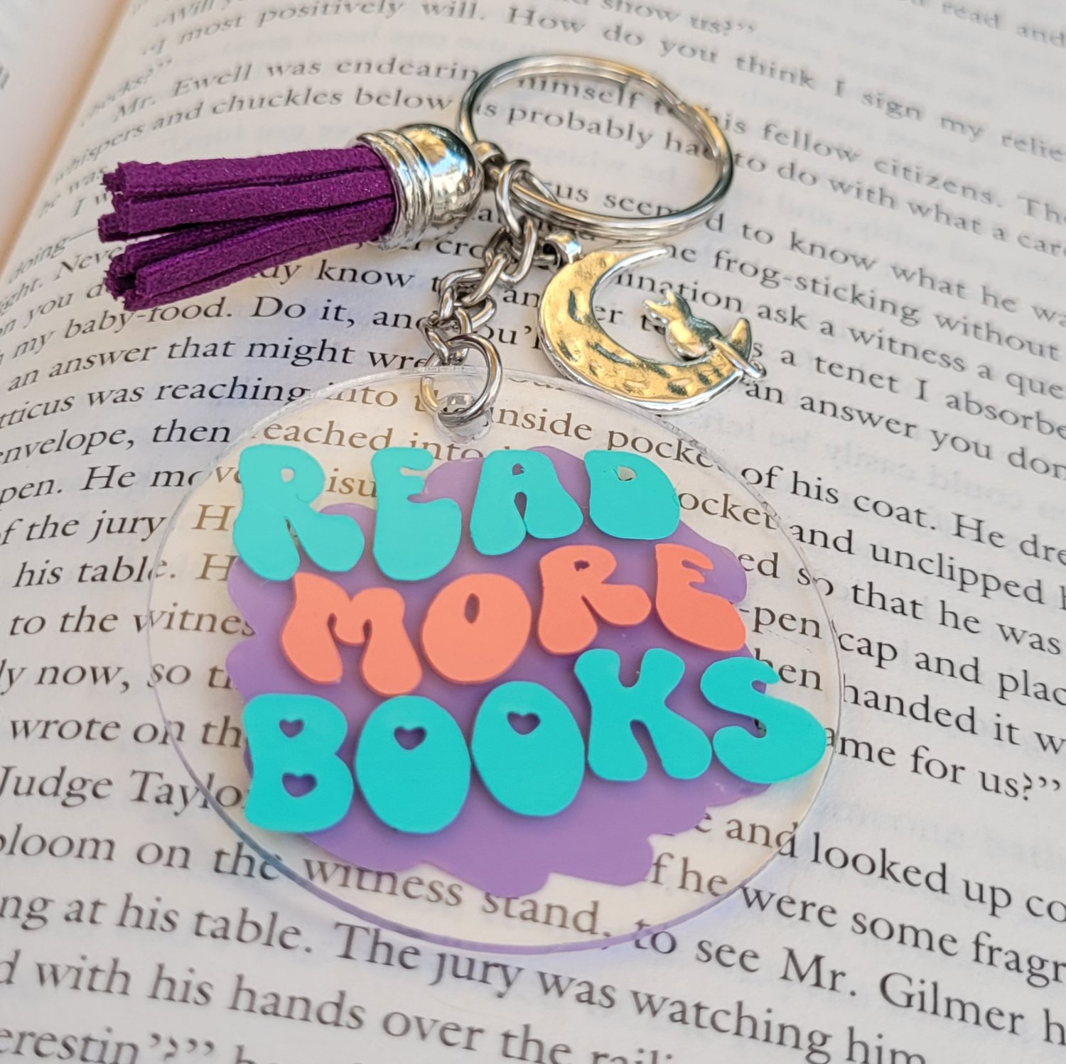 Image of Banned Books Keychain