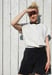 Image of Shirt dots mit schwarzem Kragen