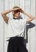Image of Shirt dots mit schwarzem Kragen