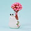 pink flowers vase snail - biggy size