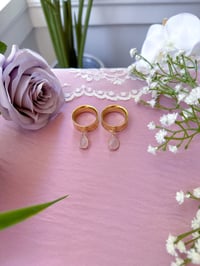 Image 4 of Rose Quartz Angel Tears (Gold)