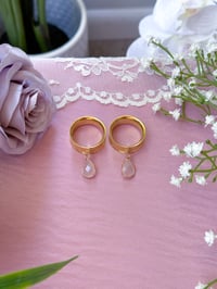 Image 1 of Rose Quartz Angel Tears (Gold)