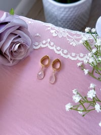 Image 2 of Rose Quartz Angel Tears (Gold)