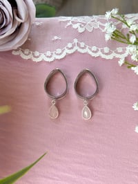 Image 2 of Rose Quartz Angel Tears (Silver)