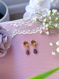Image 1 of Amethyst Angel Tears (Gold)