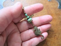 Image 2 of Sea Horse Pendant Necklace on  22" Chain