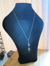 Image 3 of Sea Horse Pendant Necklace on  22" Chain