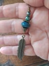 Feather Pendant Necklace on 24" Chain