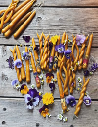Image 4 of the flower spell / beeswax prayer candles 