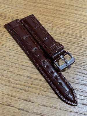 Image of ROLEX top quality 18mm genuine leather gents watch strap bracelet band stainless steel buckle,new