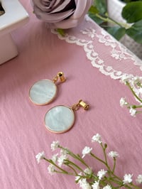 Image 1 of Amazonite Slices (Gold)