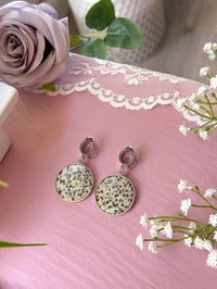 Image 1 of Dalmatian Jasper Slices (Silver)