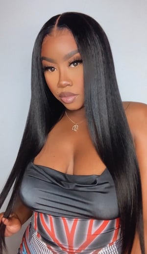 Image of  13x4 Kinky Straight Lace Front Wig - 24”