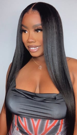Image of  13x4 Kinky Straight Lace Front Wig - 24”