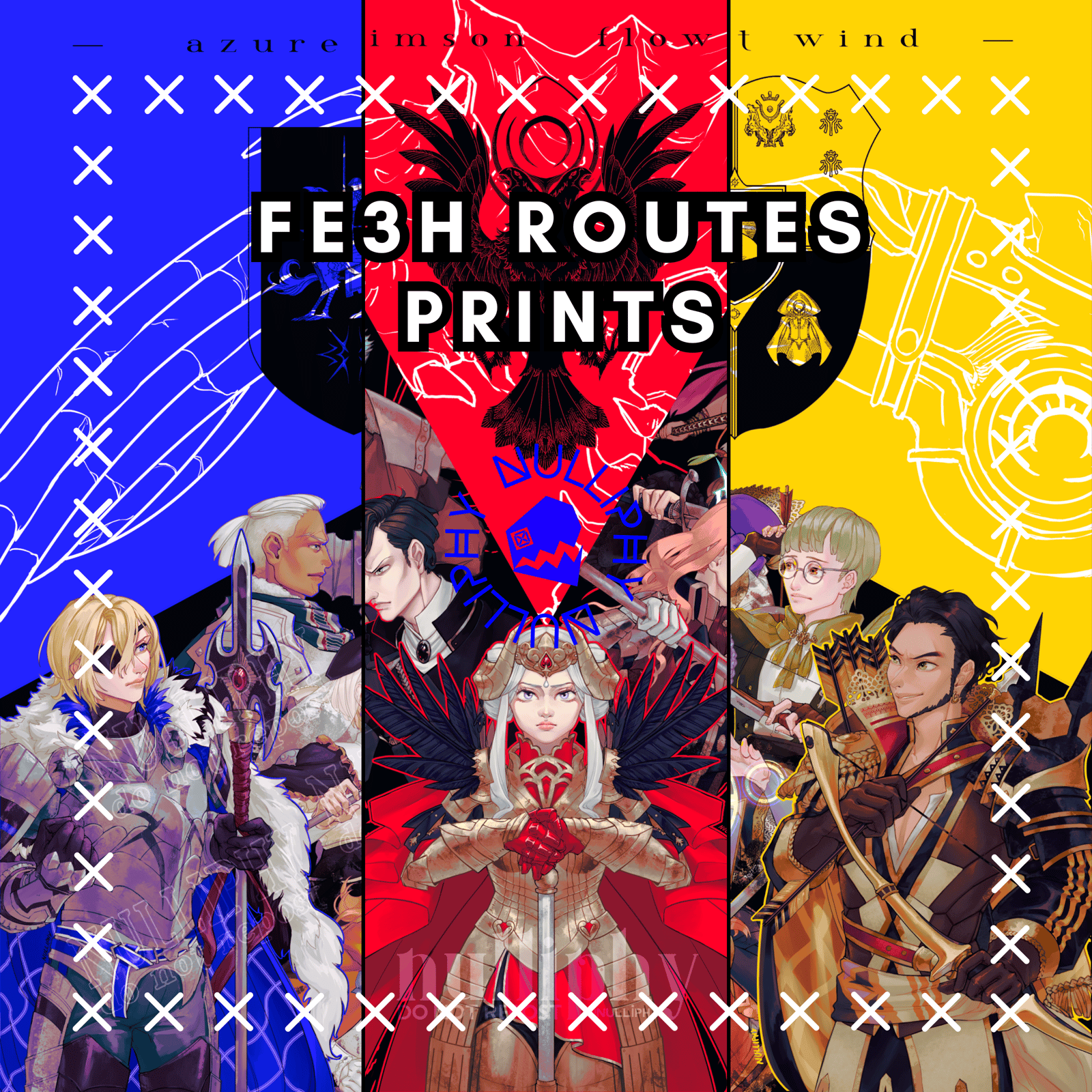 Fire Emblem Three Houses ROUTE Prints | NULLIPHY