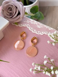 Image 3 of Pink Aventurine Slices (Gold)