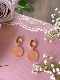 Image 4 of Pink Aventurine Slices (Gold)