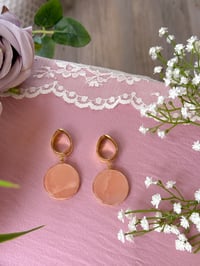 Image 5 of Pink Aventurine Slices (Gold)