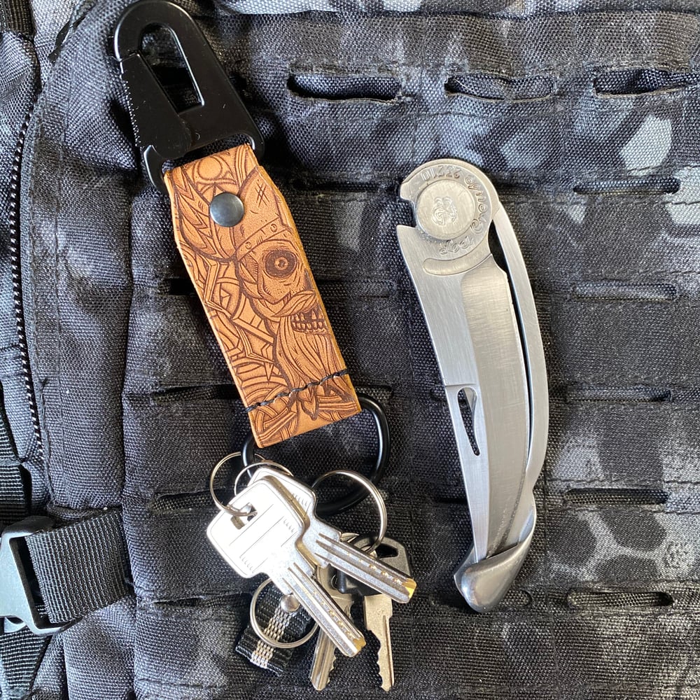 "Skull" Tactical Leather Key Holder