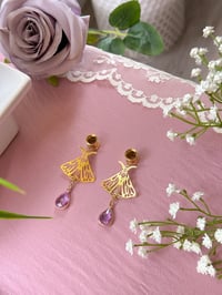 Image 1 of Purple Rain Moths (Gold)