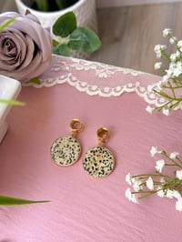 Image 2 of Dalmatian Jasper Slices (Gold)