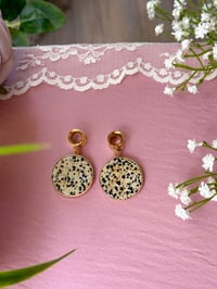 Image 4 of Dalmatian Jasper Slices (Gold)