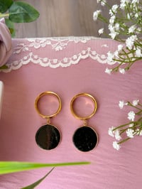 Image 2 of Dark Green Tiger’s Eye Slices (Gold)