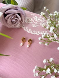 Image 3 of Dainty Pearl Drops (Gold)