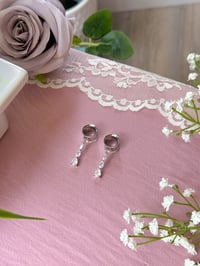 Image 2 of Dainty Diamond Drops (Silver)