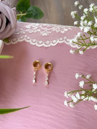 Image 1 of Dainty Diamond Drops (Gold)