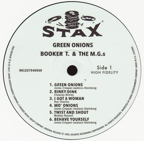 Booker T. & The M.G.'s ‎– Green Onions, LP VINYL, NEW