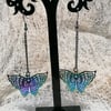 Rainbow Butterfly earrings 
