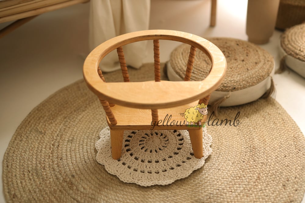 Image of « wooden chair with table in american oak - pre order »