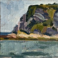 Image 1 of Whitecliff bay point, original oil painting 