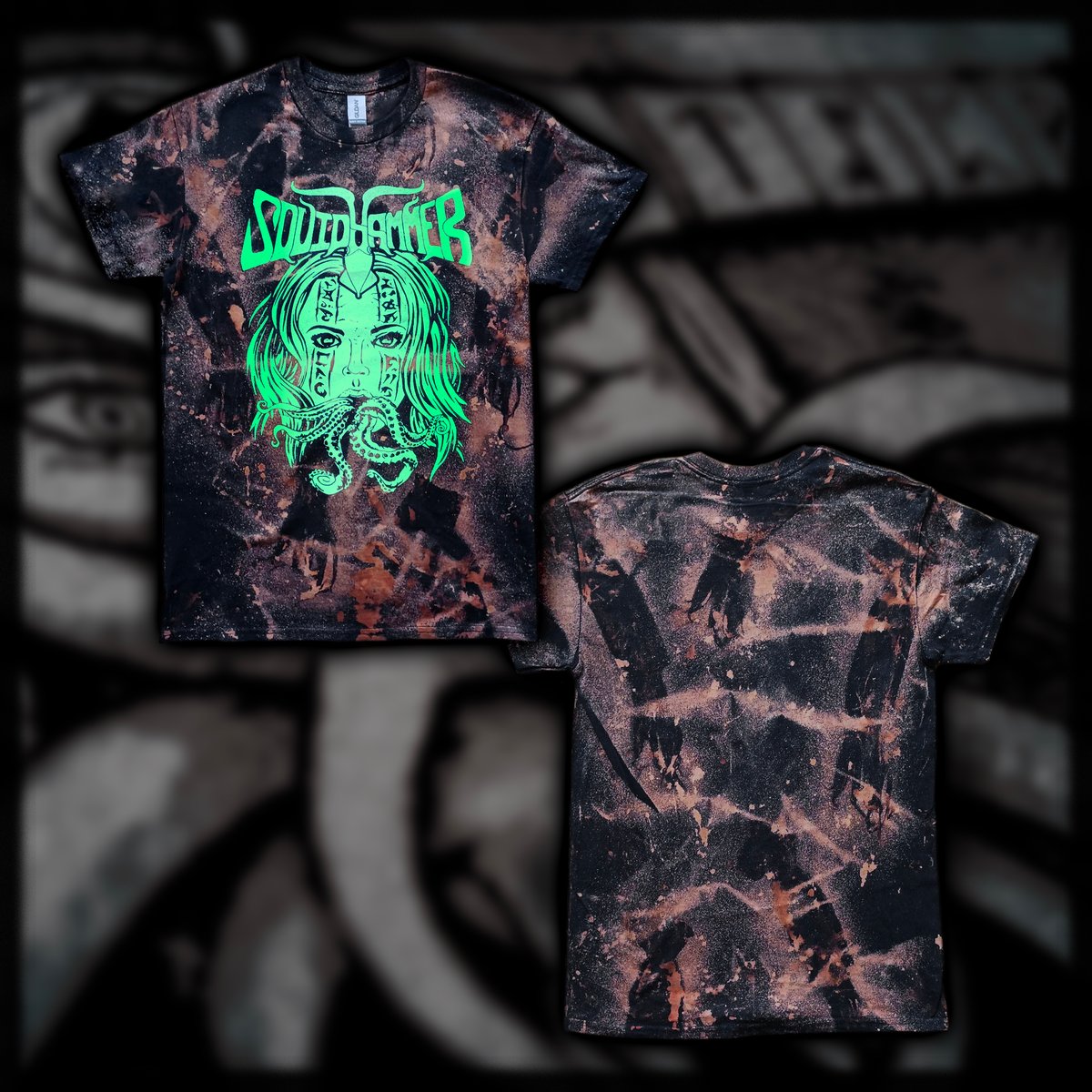 Green Bleach Dye T-Shirt